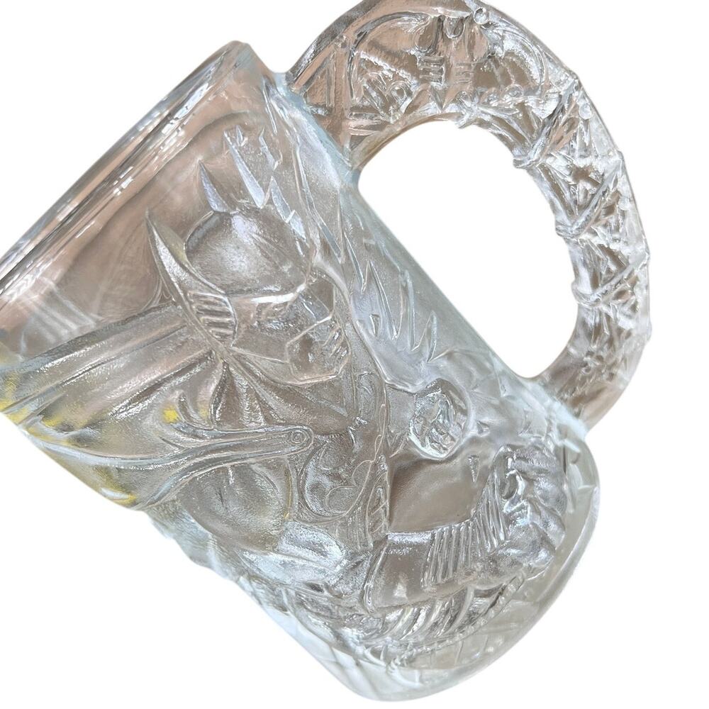 Vintage 1995 McDonalds Batman Forever Mug Riddler DC Comics 90 Collectible Glass